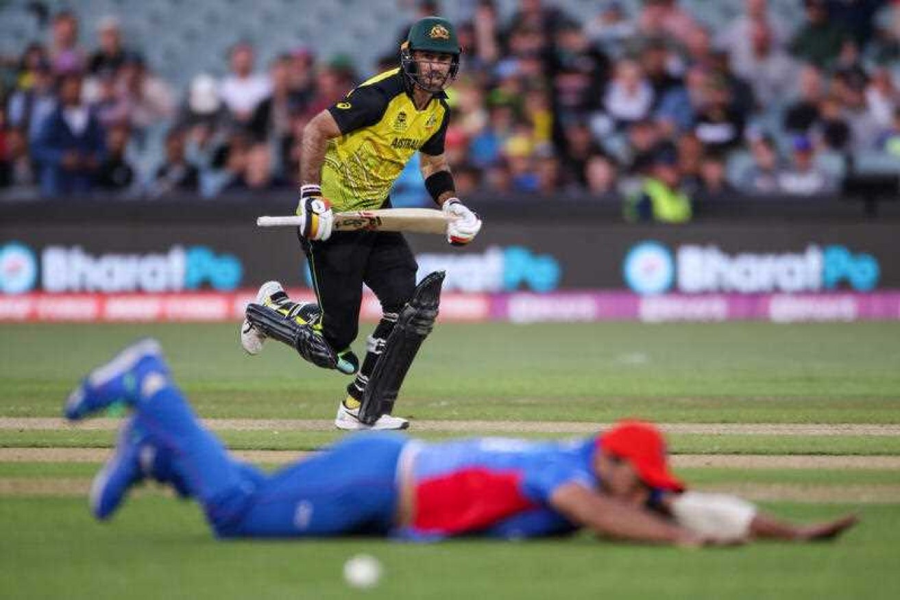 Glenn Maxwell top-scored for Australia against Afghanistan with 54 not out.