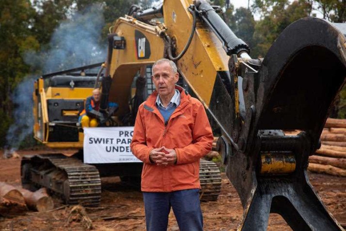 Bob Brown ‘moved on’ from logging protest