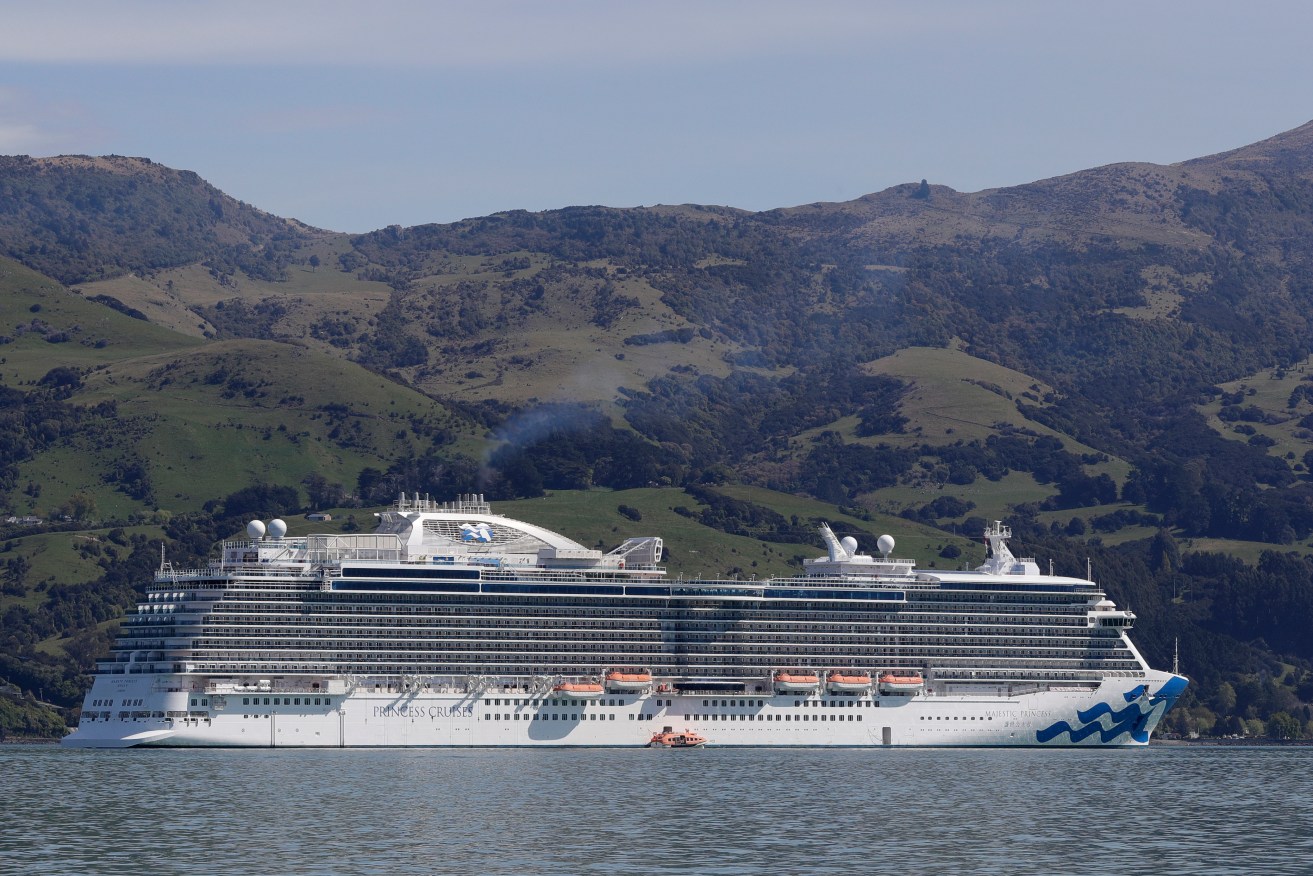 Cruise ship the Majestic Princess has docked in Sydney and will head on to Melbourne.