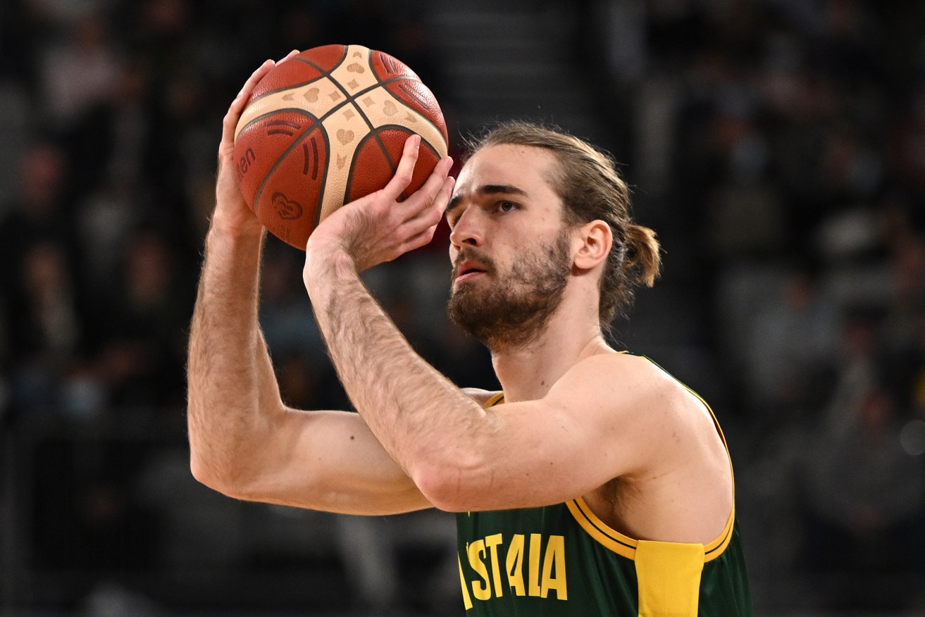 Sam Froling of the Boomers helped Australia beat Kazakhstan to book a berth at the FIBA World Cup.