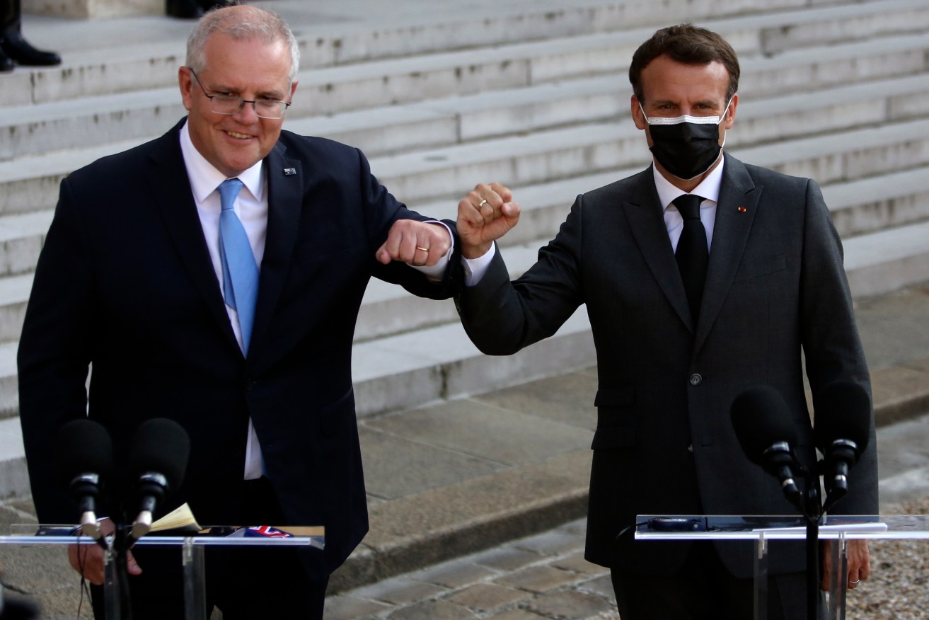 France's Macron accused former prime minister Scott Morrison of "nuclear confrontation" with China