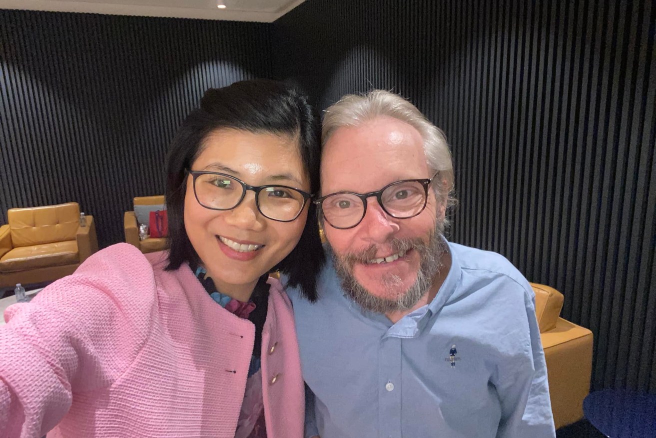 Freed Australian economist Sean Turnell has been reunited with his wife Ha Vu at Melbourne Airport.