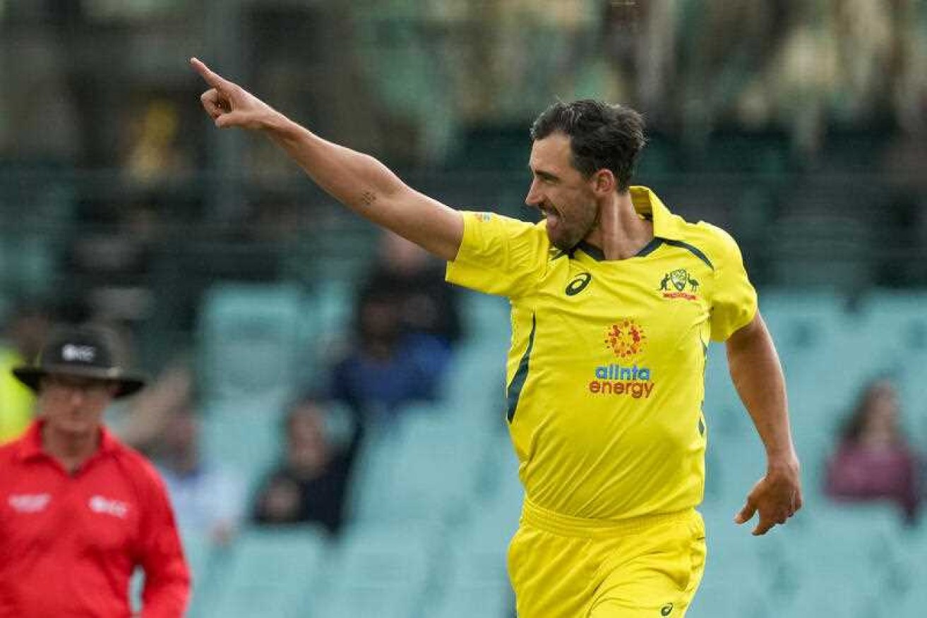 Australian paceman Mitchell Starc underlined his white-ball new-ball quality with two quick wickets against England at the SCG.