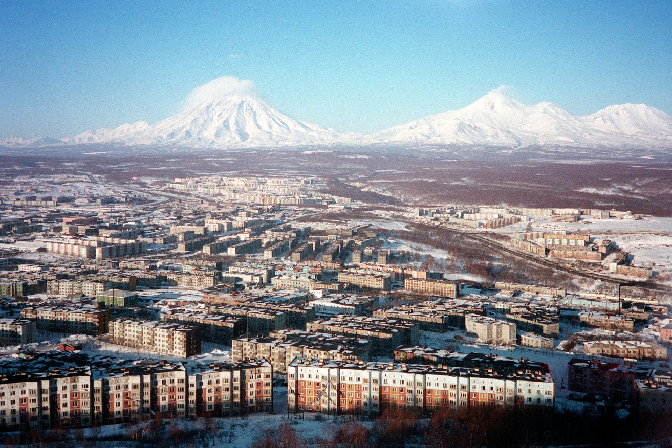 Shiveluch is one of the Kamchatka Peninsula's largest volcanoes, with a summit reaching 3283m.