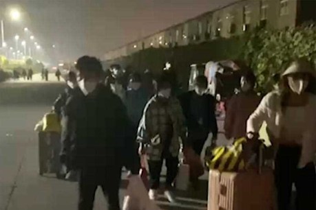 Protests at virus-hit China iPhone factory