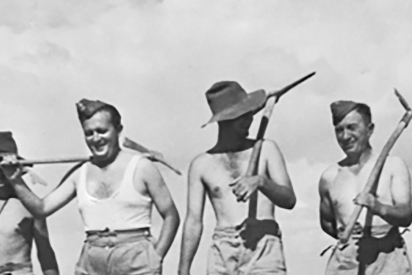 Several of the famed Rats of Tobruk in the searing heat of the Libyan Desert in 1941.