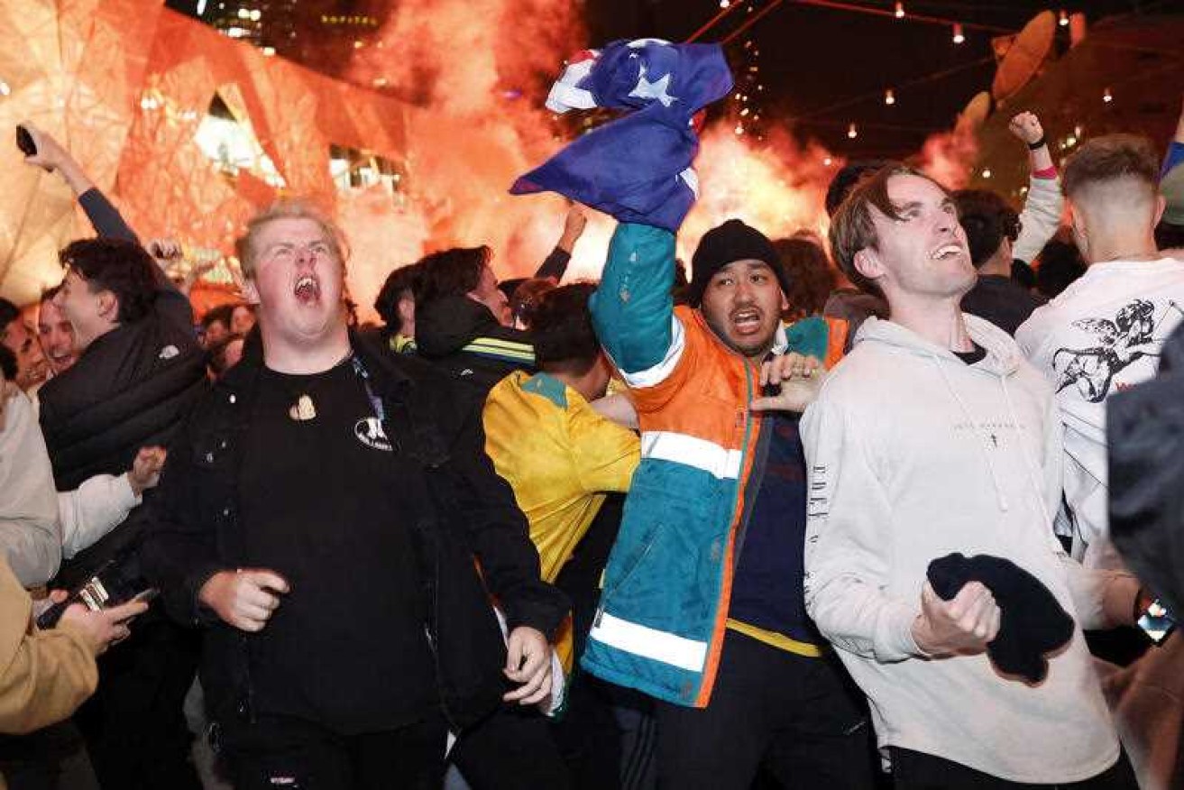 Fans will be out in force early on Sunday to cheer on the Socceroos in their clash with Argentina after flocking to Melbourne's Fed Square for the clash with Denmark on Thursday morning.