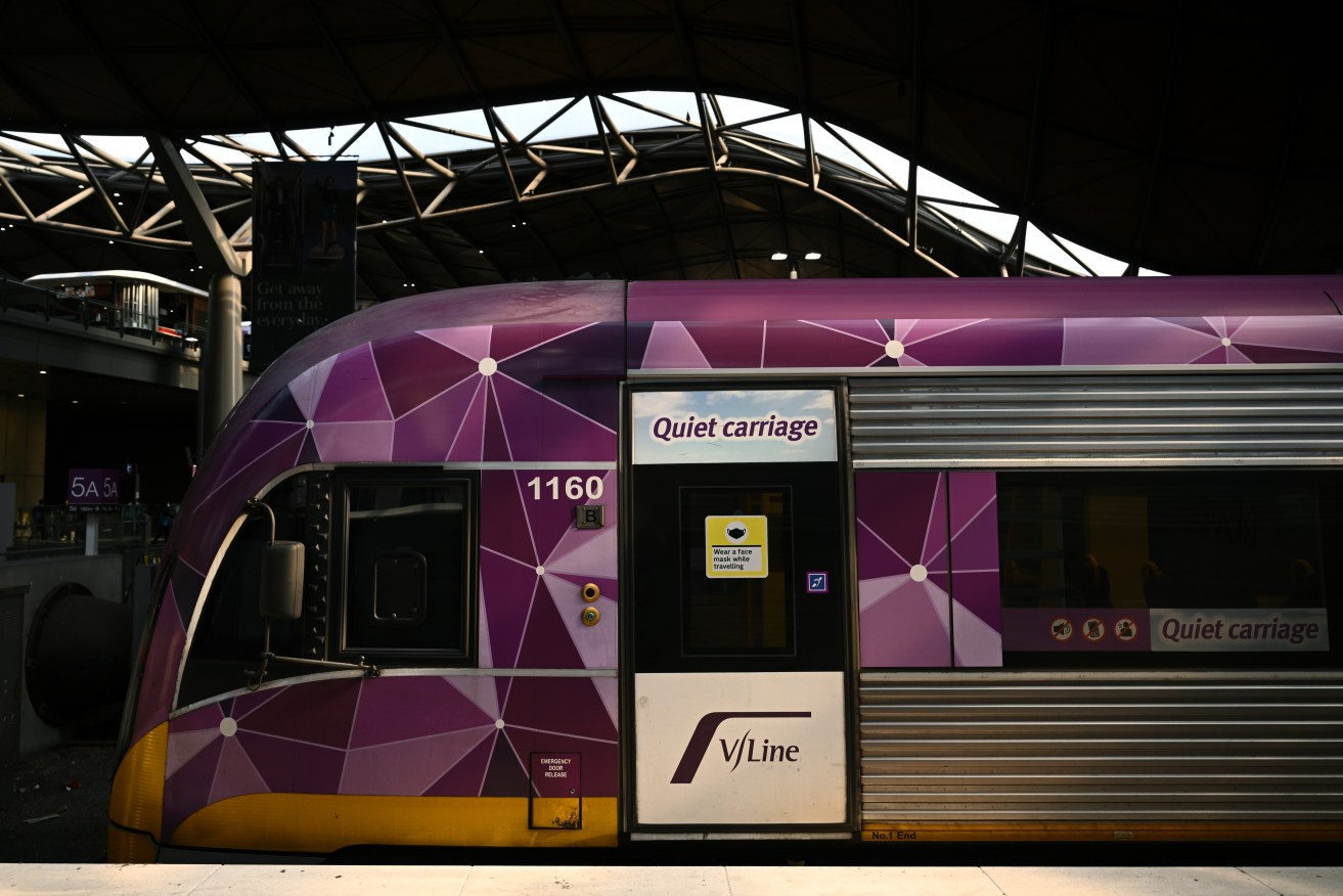 Emergency services were called to a collision between a V/Line train and delivery van in Yarragon.