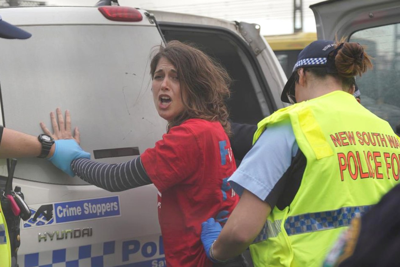 Deanna "Violet" Coco was jailed for at least eight months over a protest that blocked Sydney Harbour Bridge.