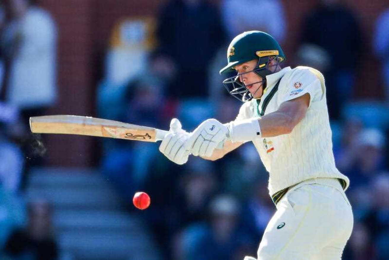 Marnus Labuschagne has again dominated the West Indies with the bat, leading Australia to 3-330 at stumps on the first day of the second Test at the Adelaide Oval. 