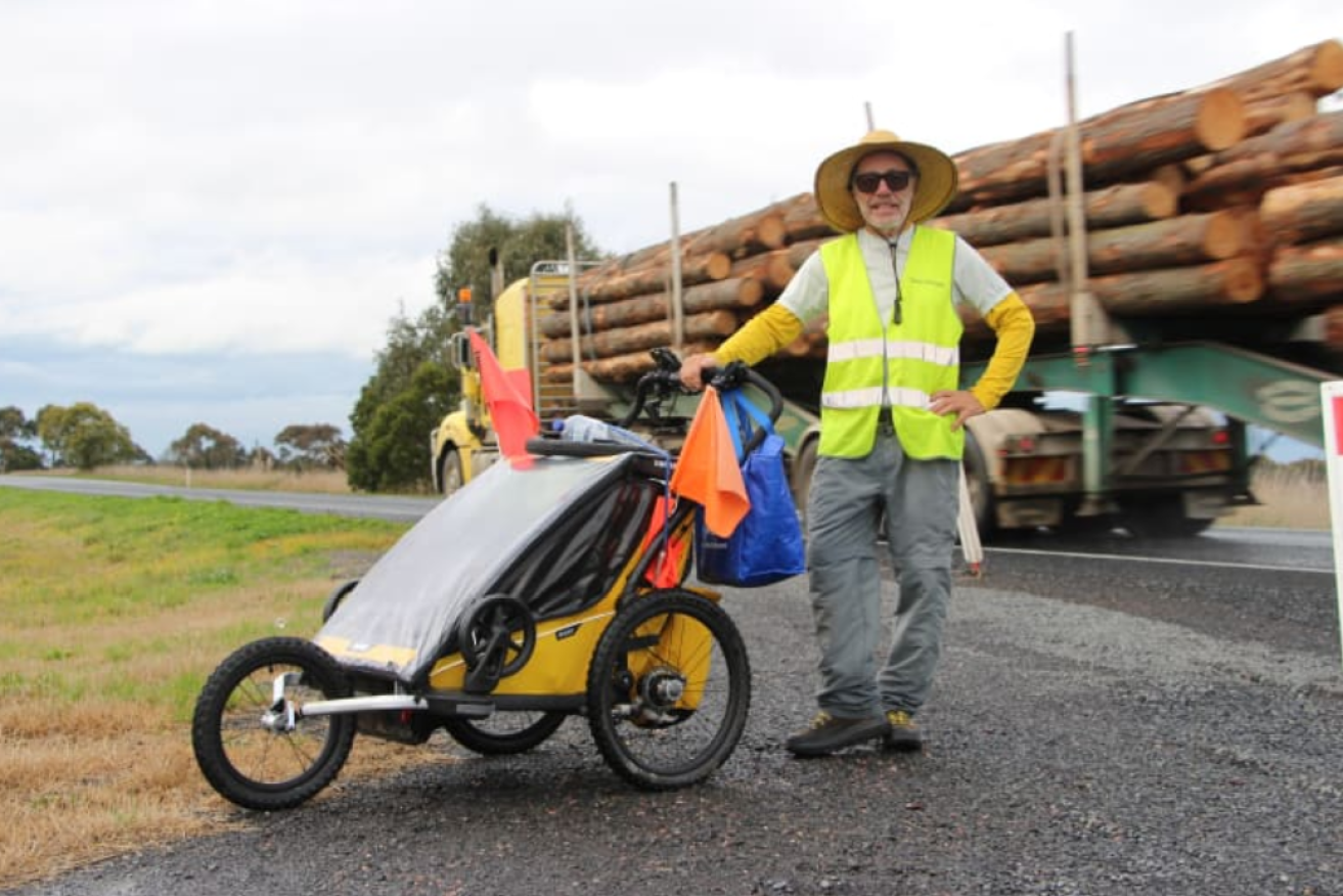 Richard Van Pijlen has crossed almost all of Australia, one step at a time. <i>Photo: Supplied</i>