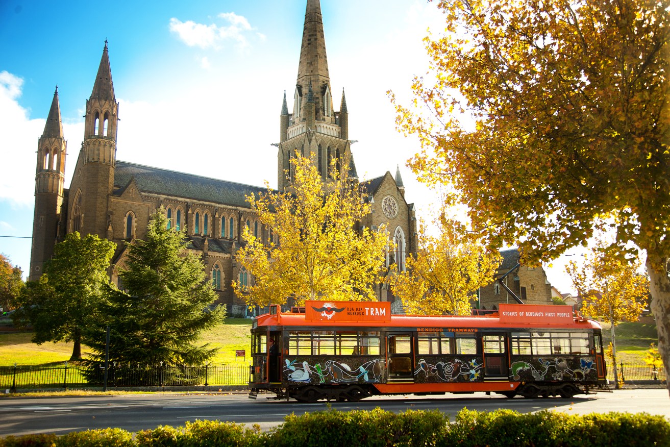Bendigo's historic tram is a popular attraction that rattles past many of the city's highlights.