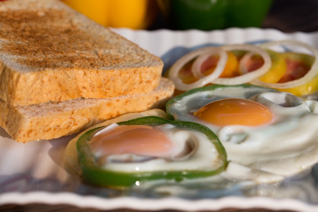 Pictured is the perfect breakfast for a hangover - carbs.