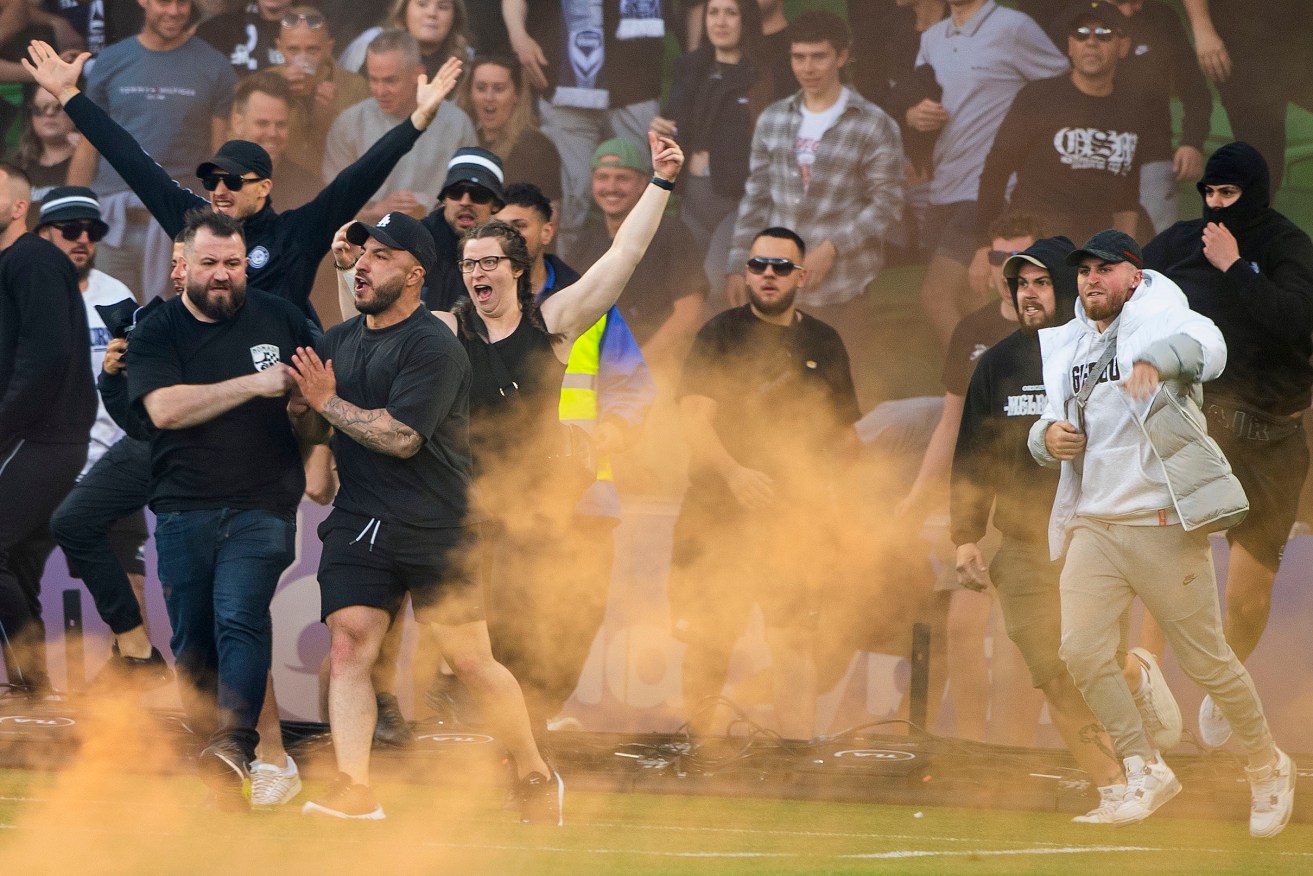 Melbourne Victory fans do everything they can to give their club and their sport a bad name. <i> Photo: AAP</i>