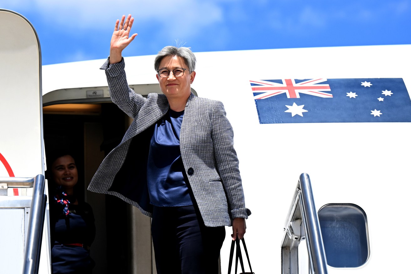 Foreign Minister Penny Wong is visiting Beijing for talks with her Chinese counterpart.