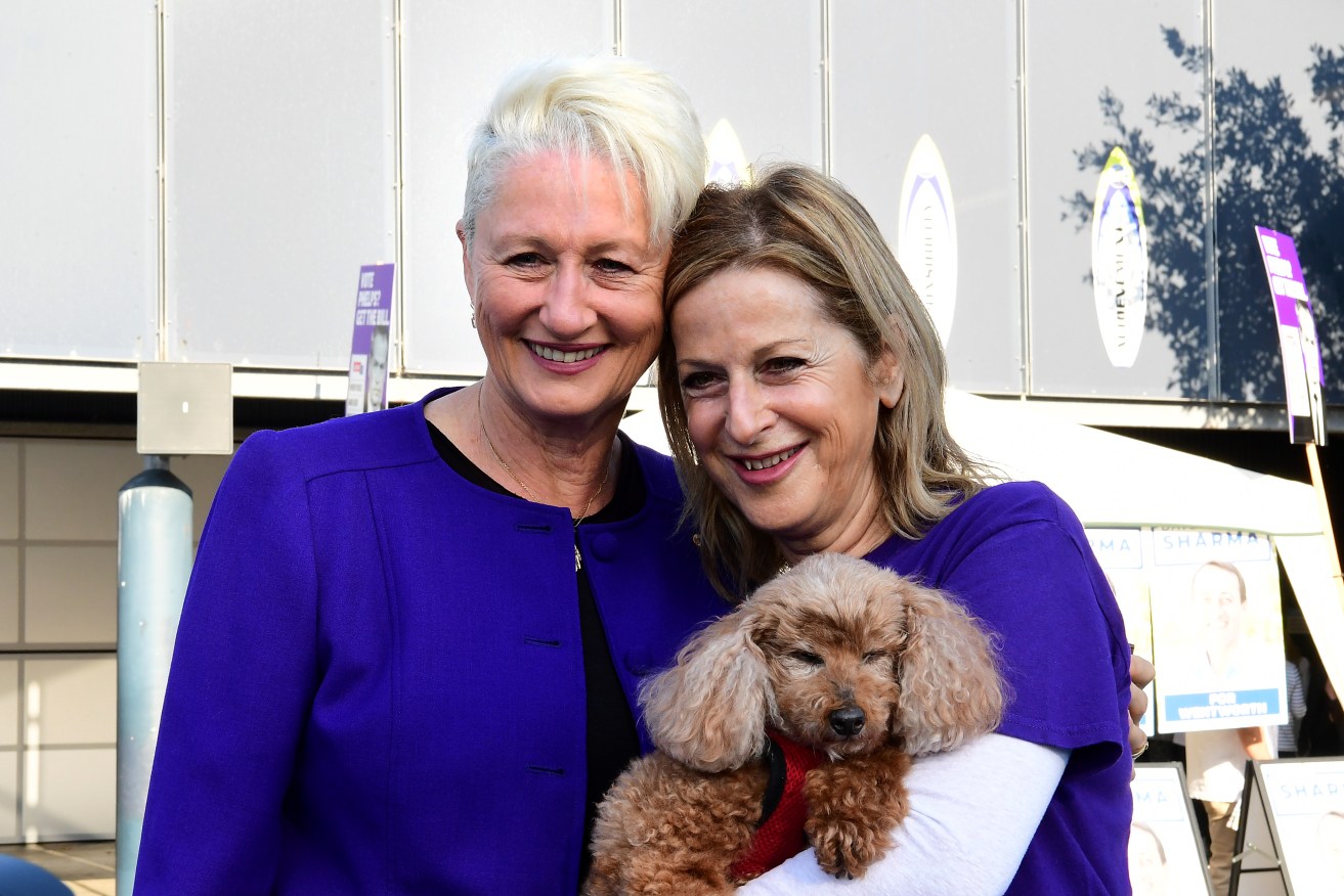 Dr Kerryn Phelps and her wife Jackie Stricker-Phelps both had adverse reactions to their COVID jabs.
