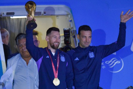 Argentina’s World Cup winners arrive home to party