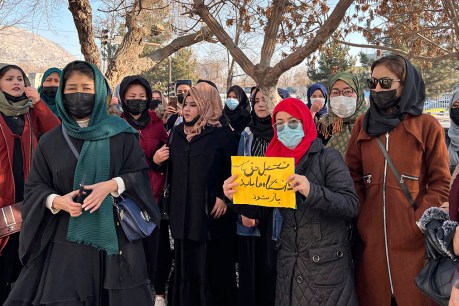 Afghan women gather for protests after Taliban’s university ban