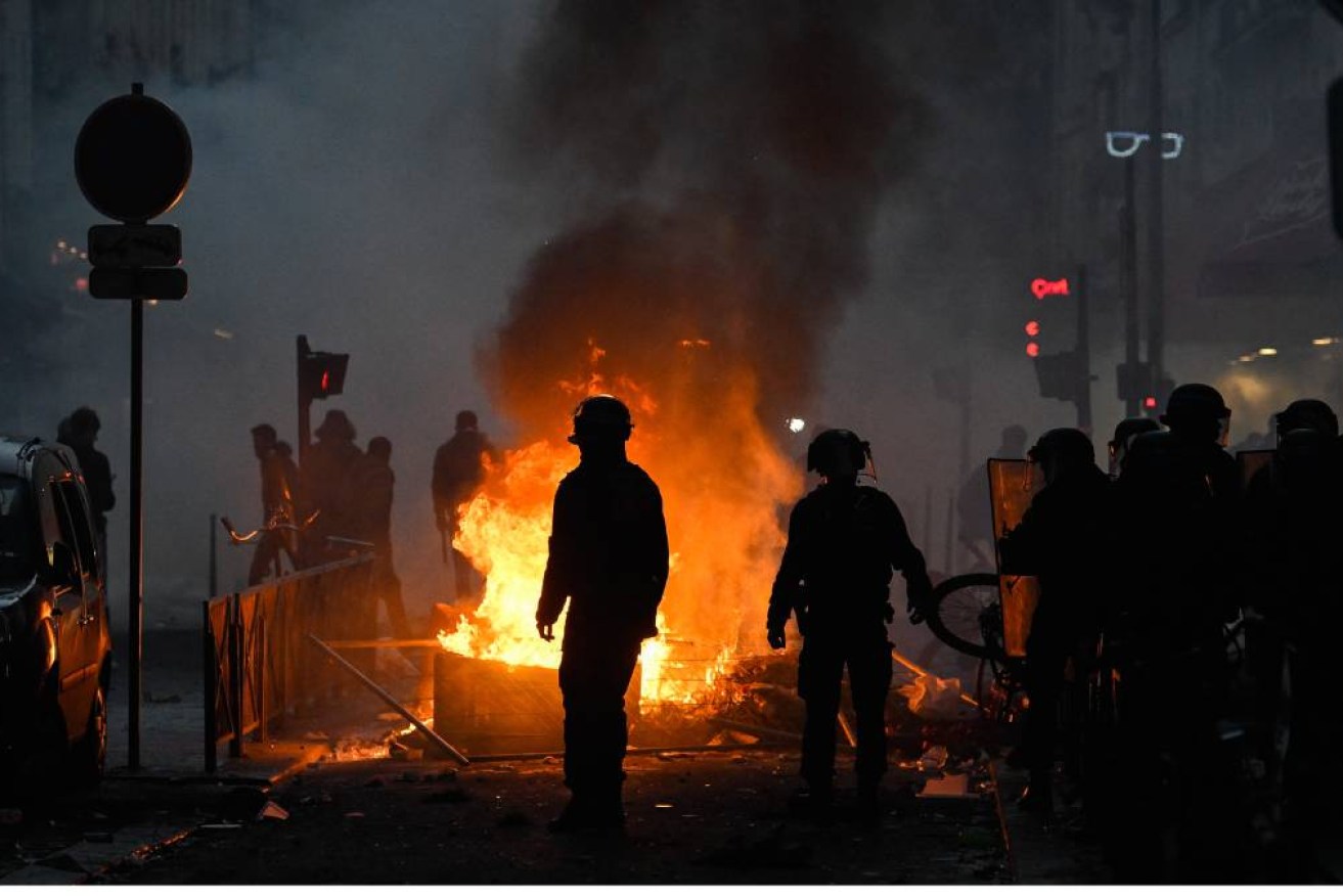 Flames and fury light up the Paris night after the shooting of an unarmed youth.