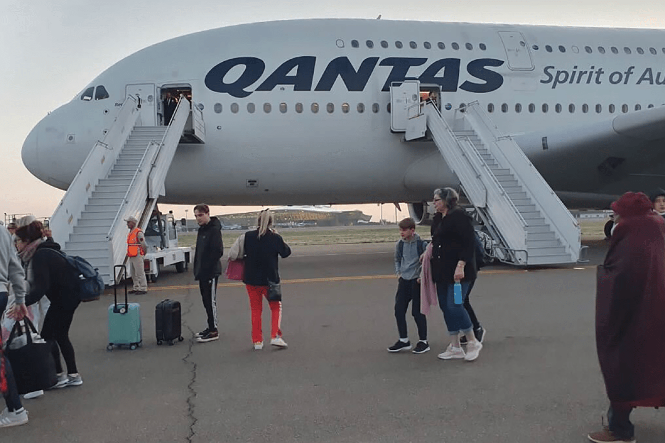 Dreams of Christmas in London were jeopardised by a smoke alarm, stranding the A-380's passengers in Azerbaijan. <i>Photo: AAP</i>