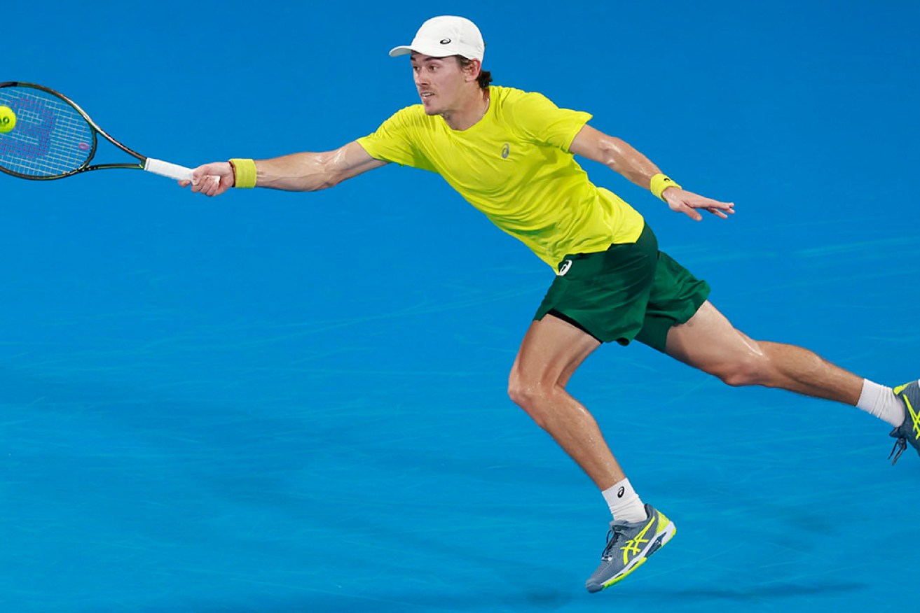 Alex de Minaur's lightning speed represents a huge advantage over the leg-sore Djokovic. <i>Photo: AAP</i>