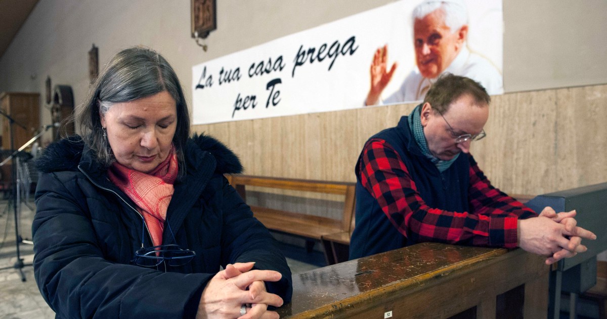 Prayers as Pope Benedict XVI remains in a serious condition
