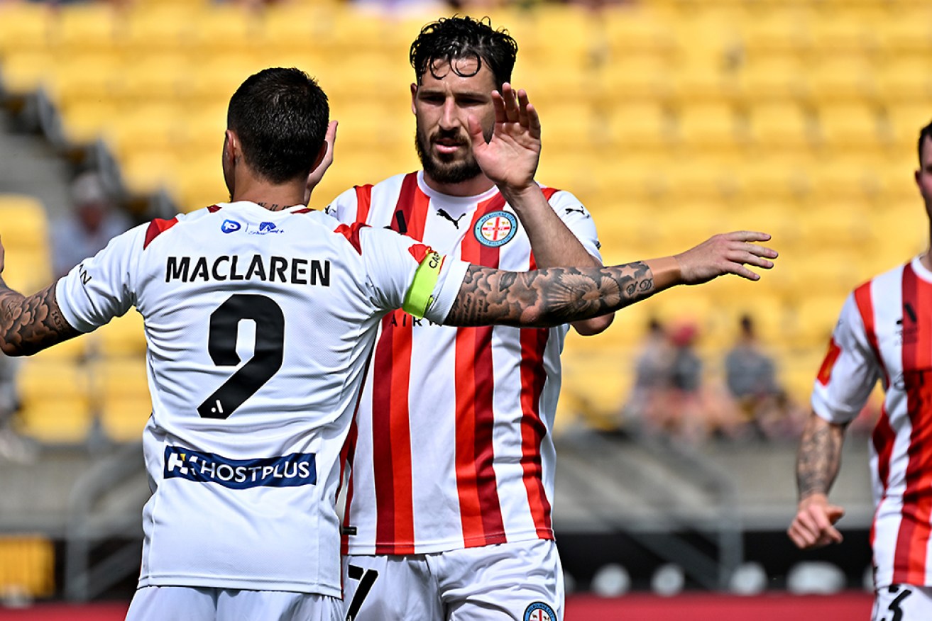 A Jamie Maclaren double has helped Melbourne City to a 3-1 ALM win at Wellington Phoenix.
