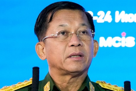 Myanmar army leader touts election plan