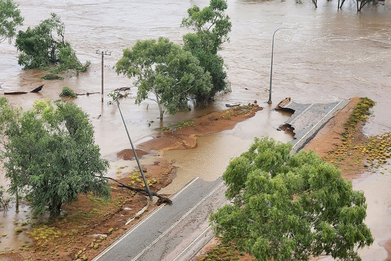 Dozens of homes and businesses were destroyed when record flooding hit WA's Kimberley region.