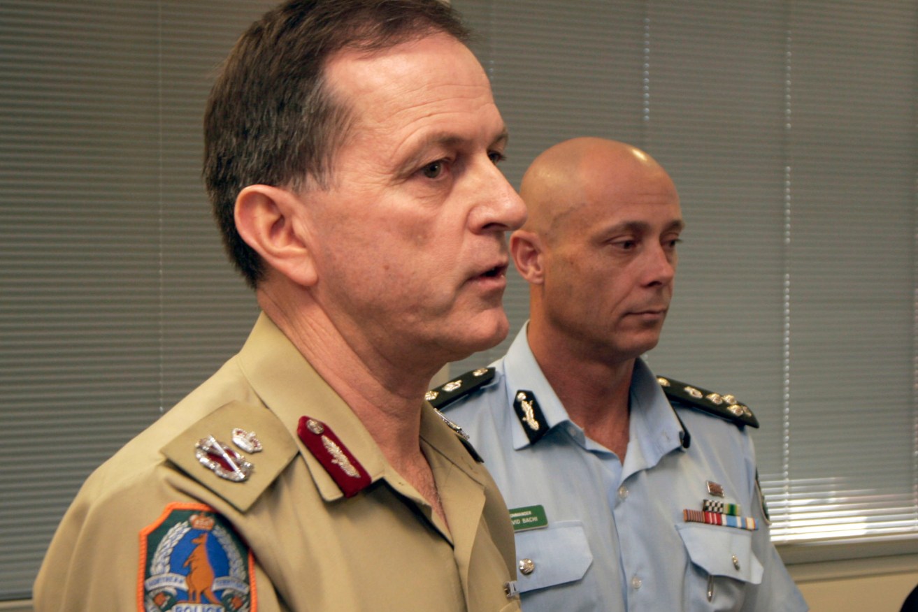 Former Northern Territory police commisioner Paul White (left) was killed in a cycling accident.