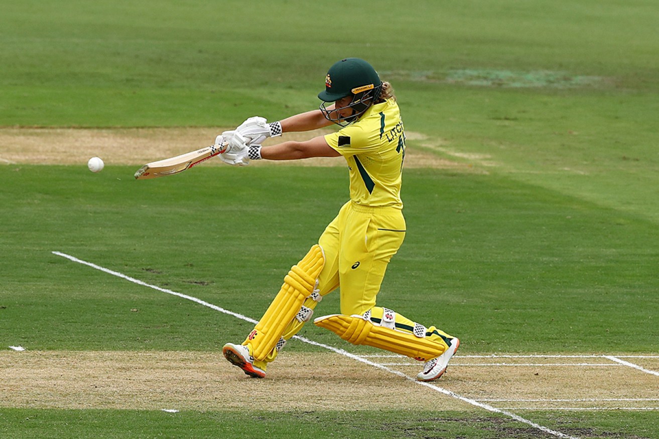 Debutant Phoebe Litchfield struck 78 to help Australia to an eight-wicket ODI win over Pakistan. 