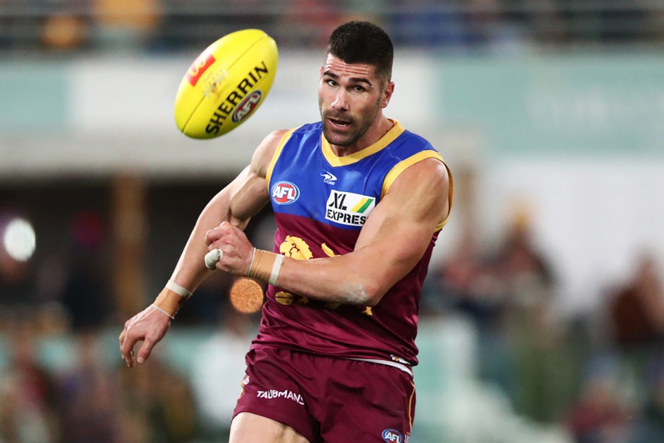 Brisbane's Marcus Adams' lingering concussion symptoms are forcing him to hang up his boots. <i>Photo: AAP</i>