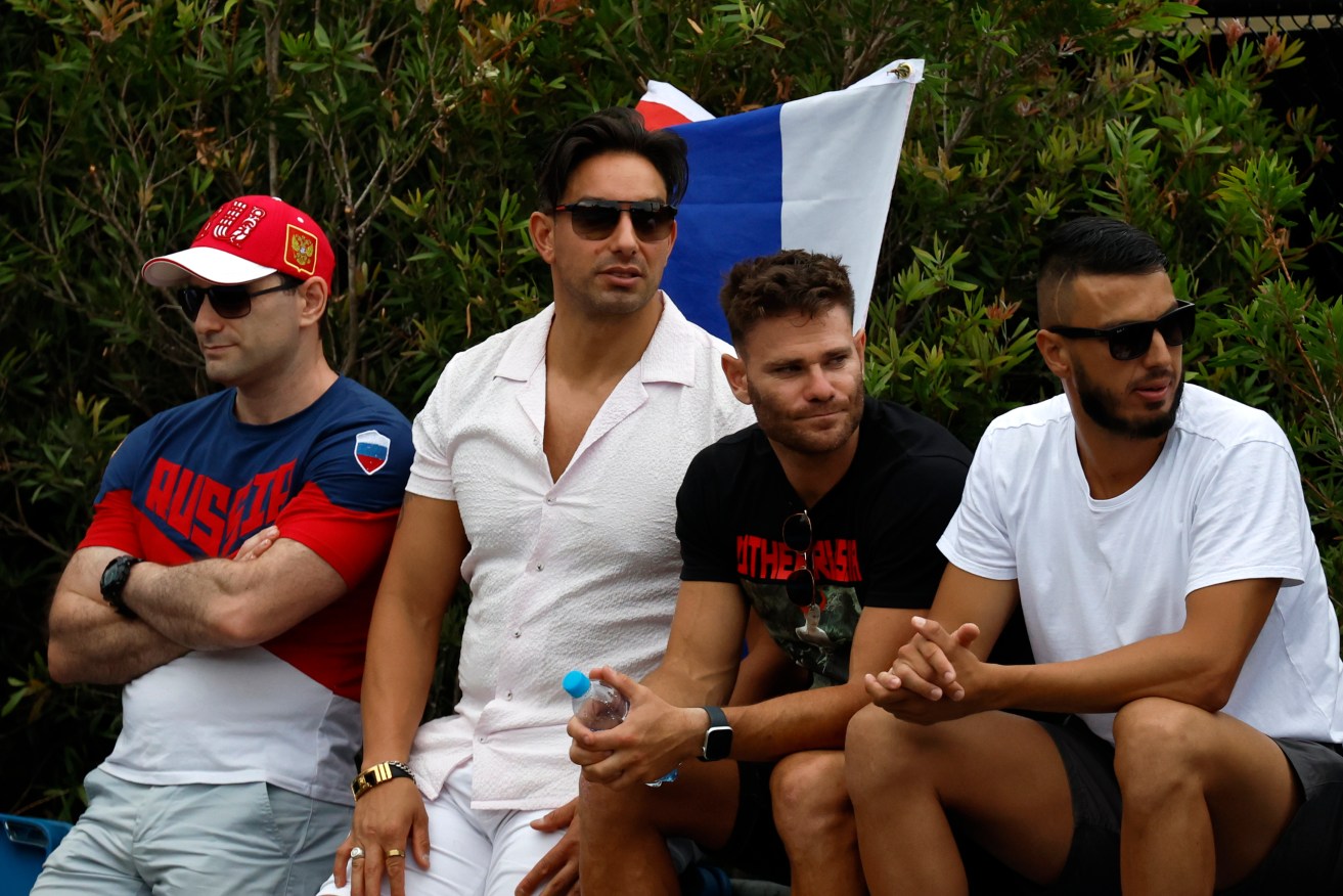 An immediate ban has been placed on fans displaying Russian and Belarusian flags at Melbourne Park.