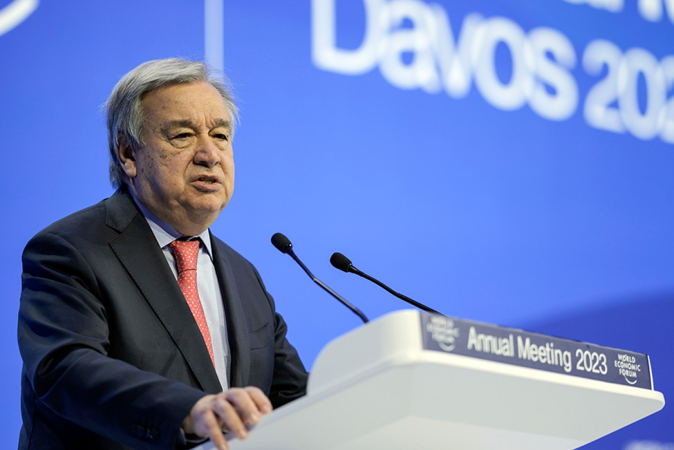 UN chief Antonio Guterres singled out climate change as an "existential challenge".