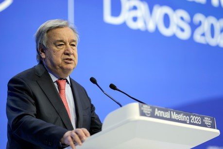 United Nations chief tells WEF world is in a ‘sorry state’