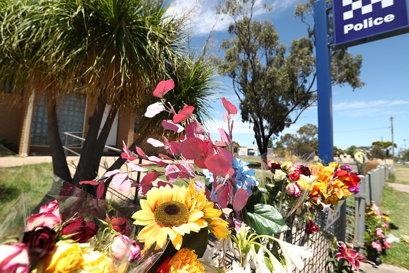 Stacey, Gareth and Nathaniel Train shot and killed two Queensland police officers and a neighbour.