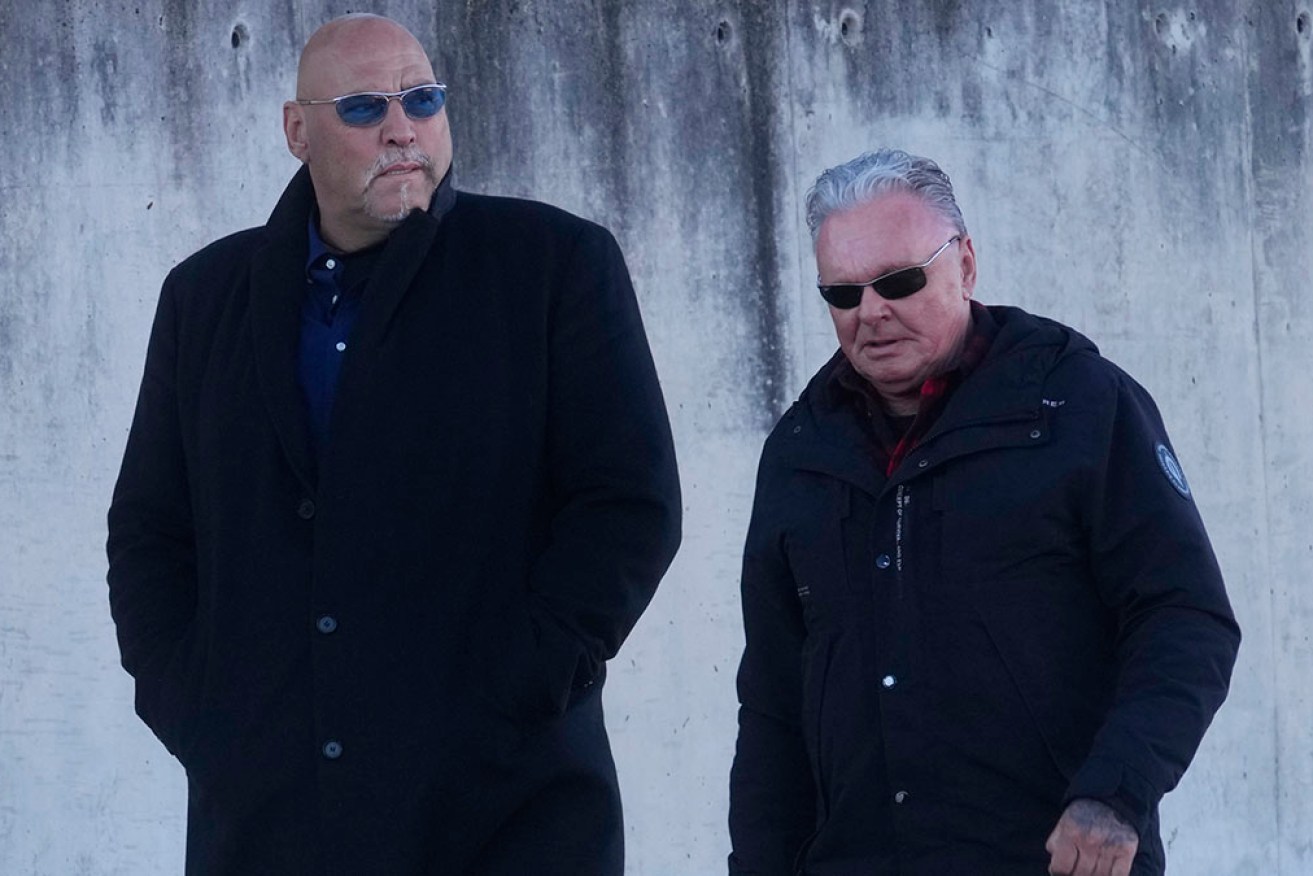 German Frank Hanebuth, left, is accused of having run a chapter of the Hell’s Angels in Mallorca. 