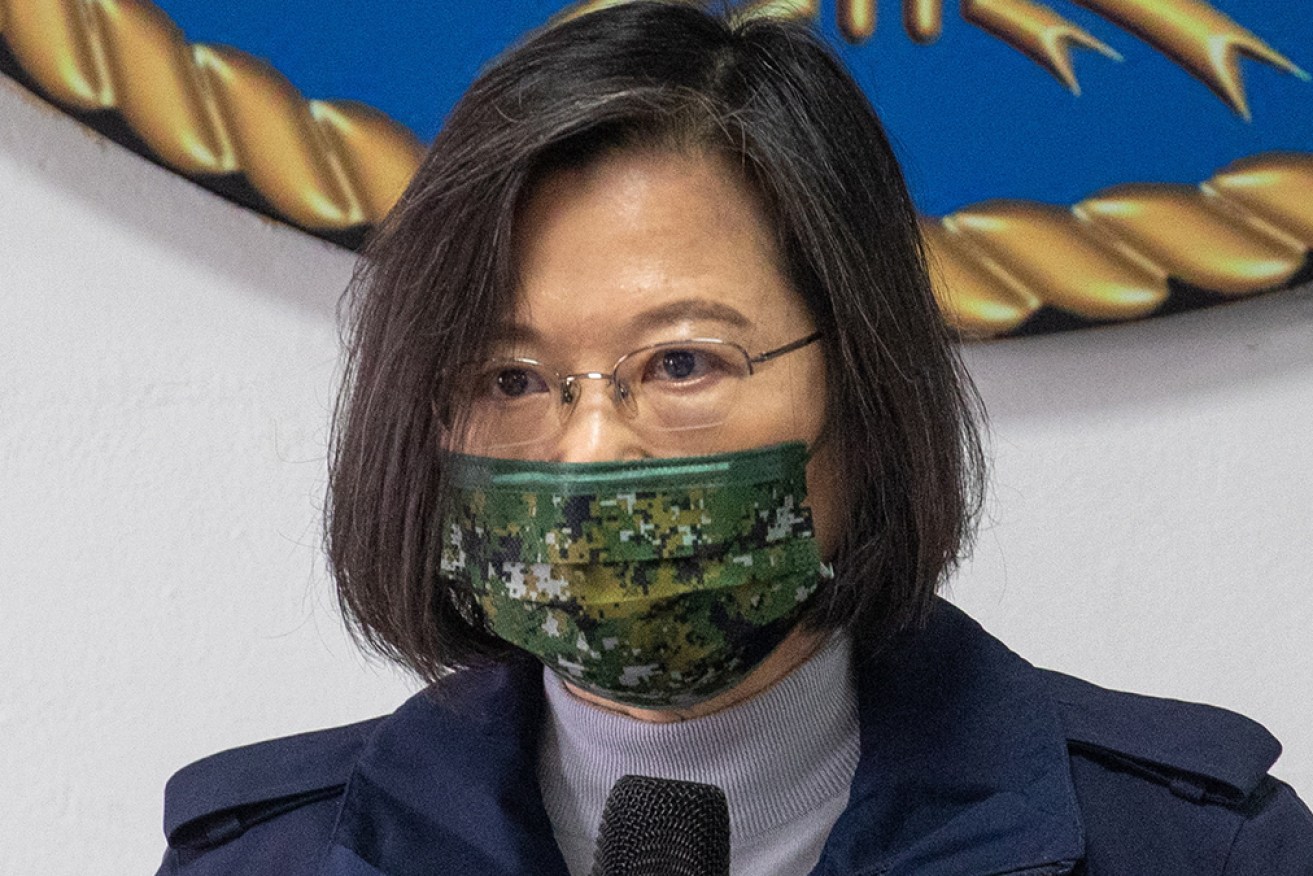 President Tsai Ing-wen says Taiwan is determined not to enter into a war with China. 