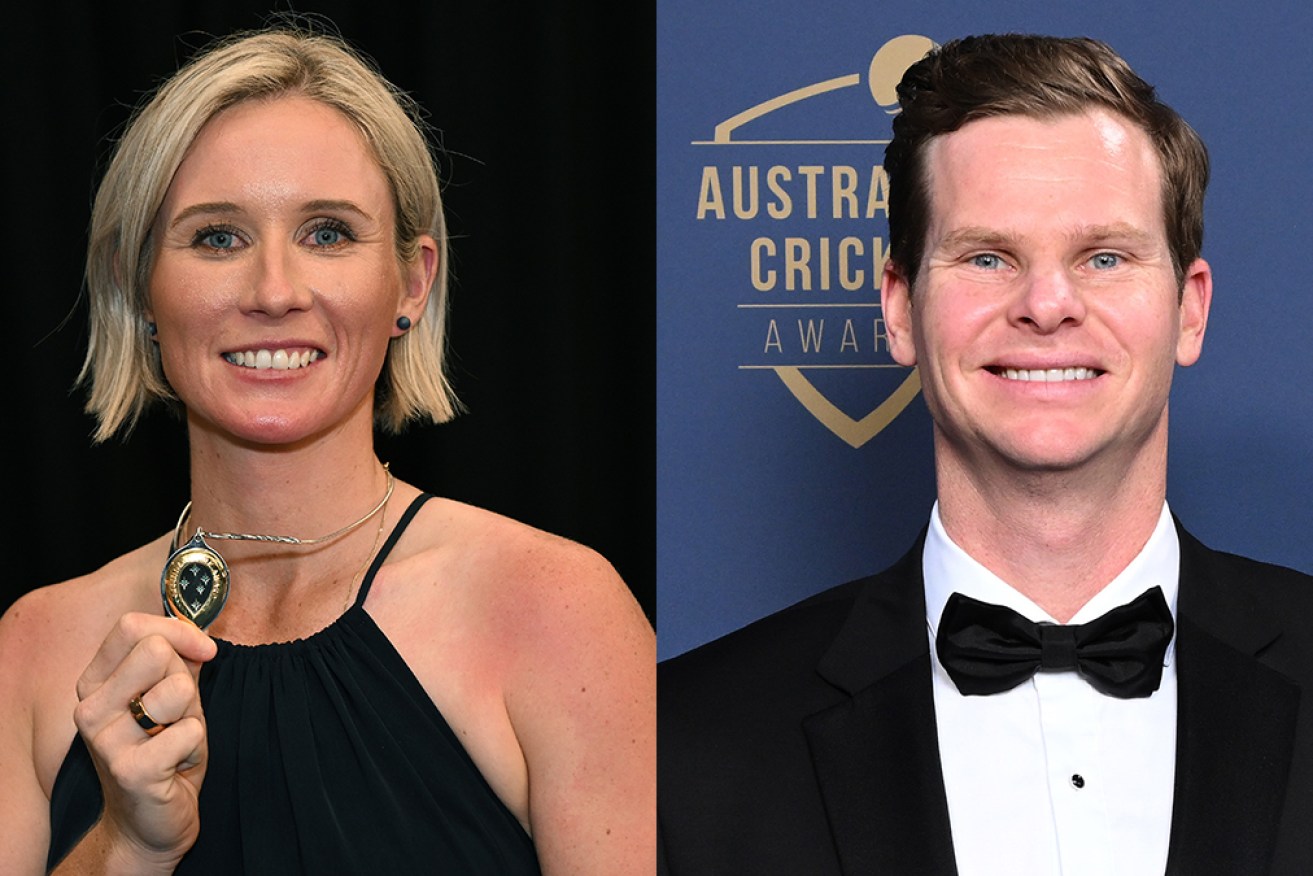 Beth Mooney and Steve Smith were crowned Australia’s best cricketers in 2022. 