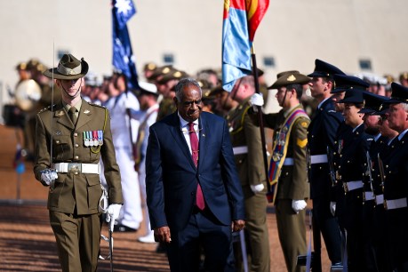 Vanuatu leader holds Canberra talks on trade, security