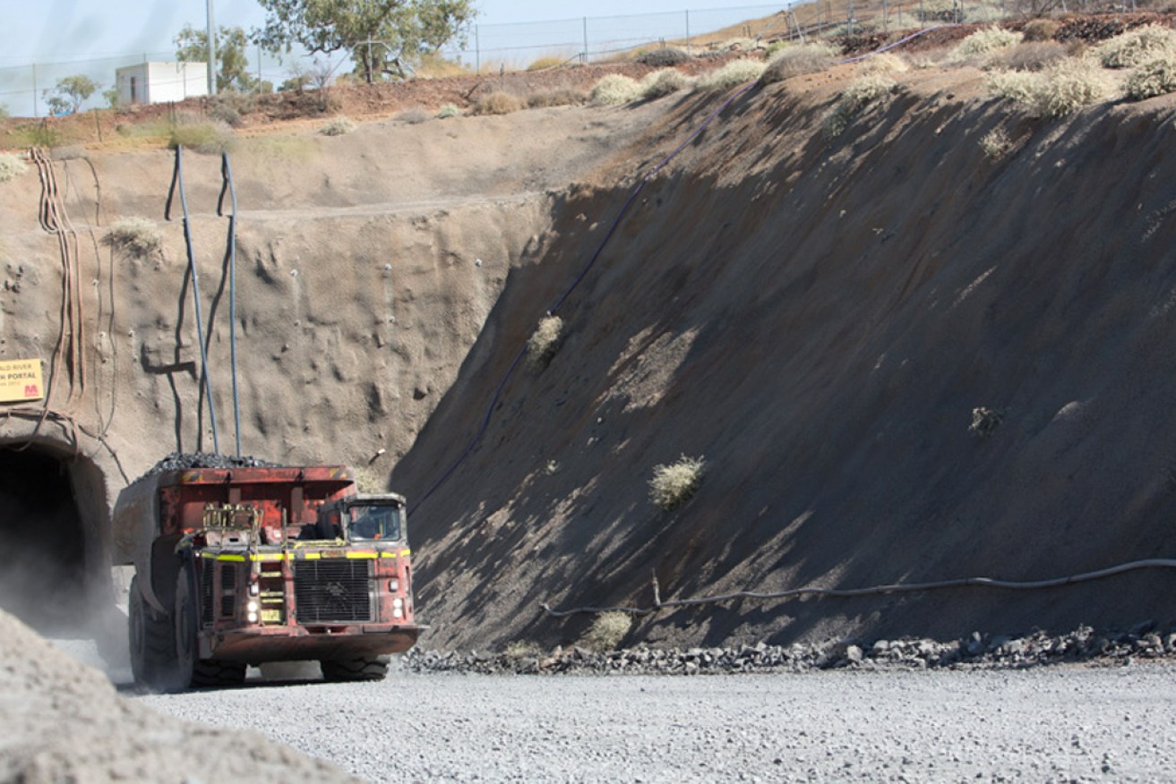 The entrance to the underground portal at the Dugald River mine.