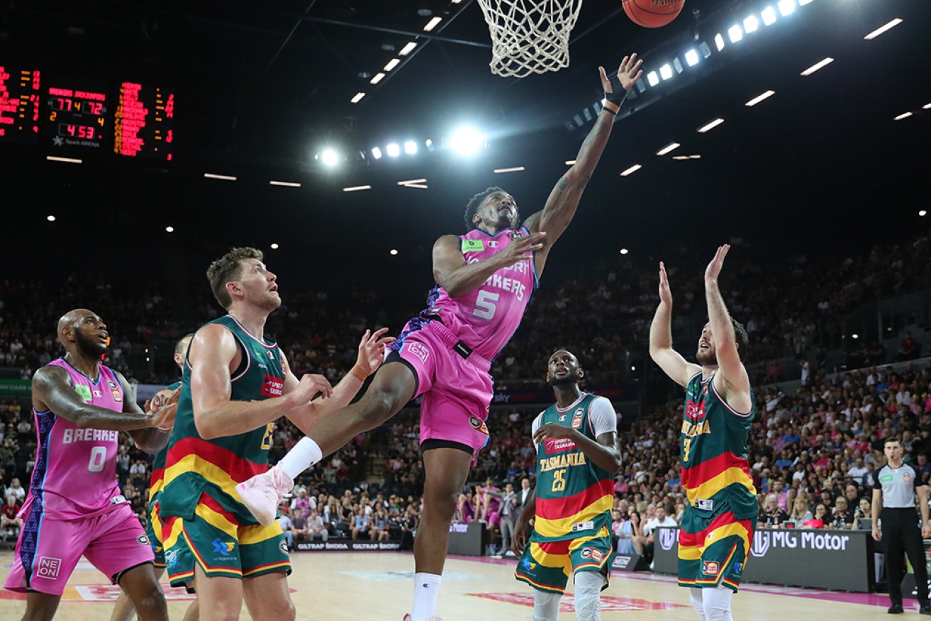 Barry Brown Jr guides NZ Breakers past the JackJumpers and into the NBL final series on Sunday.