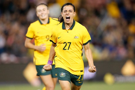Matildas defeat Jamaica 3-0 to win Cup of Nations