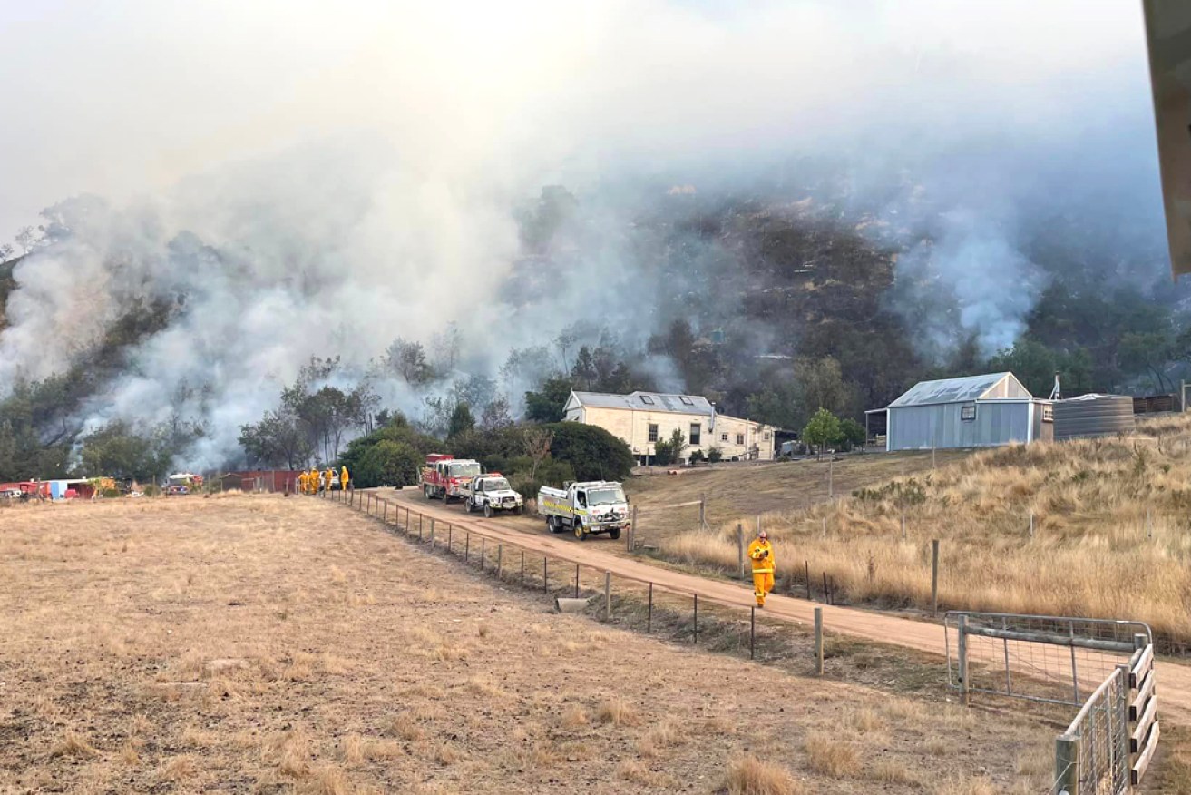 The Flowerdale fire has grown to cover 800 hectares.