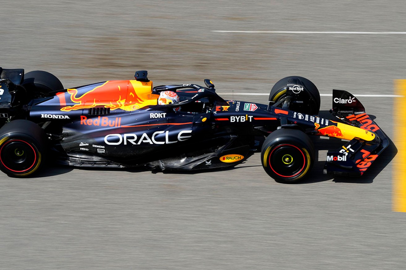 Max Verstappen set the pace as Formula One preseason testing began in Bahrain.