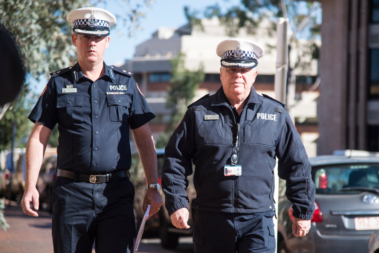 Deputy Commissioner Murray Smallpage (right) says police deviated from the approved arrest plan.