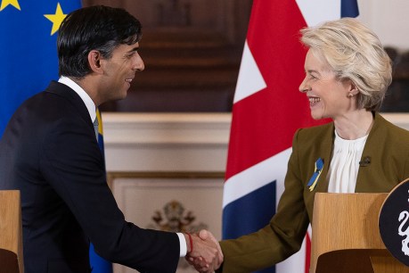 UK Prime Minister Rishi Sunak tries to win over sceptics to post-Brexit deal
