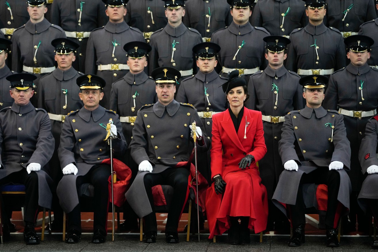 Prince William and Kate have posed for an official photo with The Prince of Wales' company.