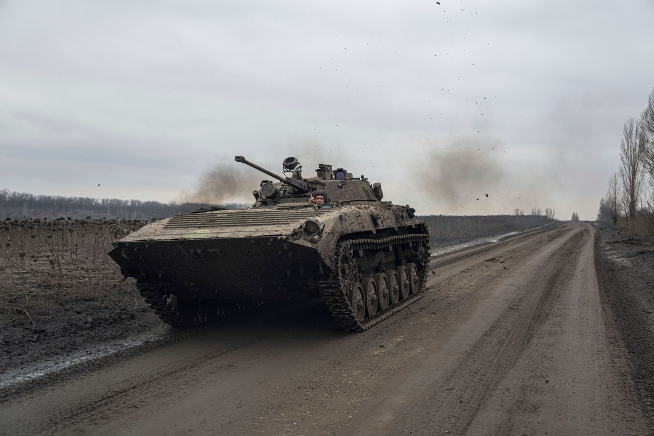 Ukrainian soldiers have captured Russian trenches on the frontline near Bakhmut, officials say.