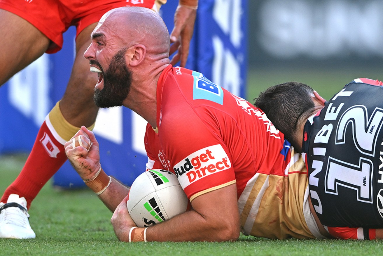 The Dolphins have made a stunning NRL debut, beating Sydney Roosters 28-18 in Brisbane.